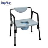 Height Adjustable Stationary Bariatric Toilet Commode Chair