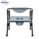 Height Adjustable Stationary Bariatric Toilet Commode Chair