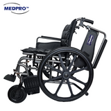 MEDPRO™ Comfy Heavy Duty 22" Bariatric Wheelchair with Flip Up Armrest