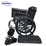 MEDPRO™ Comfy Heavy Duty 22" Bariatric Wheelchair with Flip Up Armrest