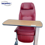 MEDPRO™ Overbed Table with H-Base in Walnut Brown