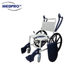 MEDPRO™ Self-Propel Anti-rust Plastic Mobile Toilet Commode Chair with Wheels
