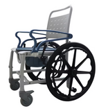 MEDPRO™ Self-Propel Anti-rust Plastic Mobile Toilet Commode Chair with Wheels