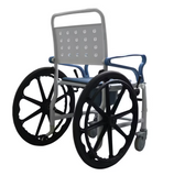 MEDPRO™ Self-Propel Anti-rust Plastic Mobile Toilet Commode Chair with Wheels