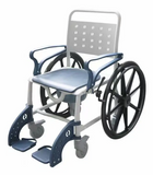 MEDPRO™ Self-Propel Anti-rust Plastic Mobile Toilet Commode Chair with Wheels