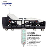 MEDPRO™ Deluxe 6 Functions Hospital / Home Bed with 4 Side Rails