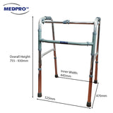 MEDPRO™ (2-IN-1) Fixed & Reciprocal Foldable Walking Frame