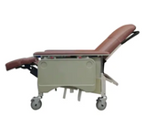 Mobile Geriatric Chair with Drop Down Armrest
