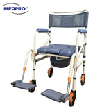 ShowerBuddy Foldable Mobile Shower Commode Chair SB7e