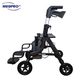 MEDPRO™ Deluxe 2-Way Foldable Rollator & Pushchair