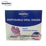 MEDPRO™ Disposable Sterile Oral Swab Stick (50pcs/Box) Exp date: 20260430 - MEDPRO™ Medical Supplies