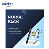 MEDPRO™ Nurse Pack: USB PenTorch + Nurse Brooch Watch (Choice of 4 colours) + Nursing Scissors with Clip Holder