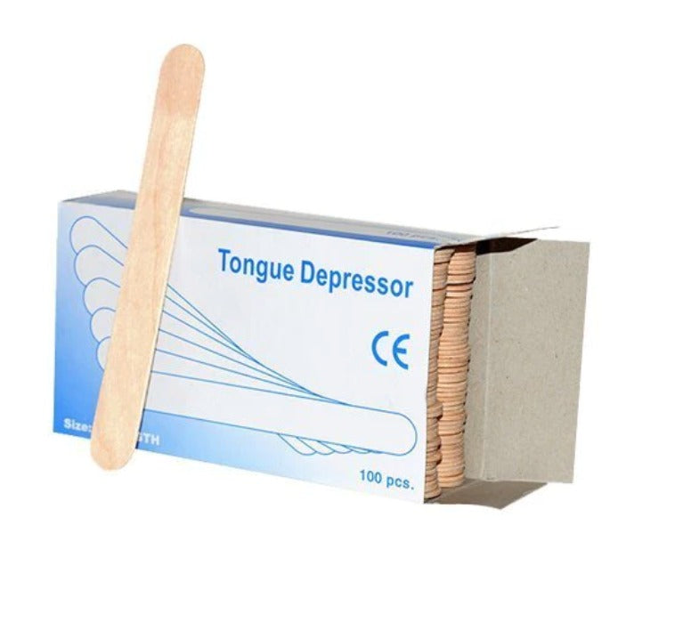 PIPER 100 Pcs Wooden Tongue Depressors Tongue Depressor for Doctor
