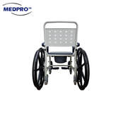 MEDPRO™ Self-Propel Anti-rust Plastic Mobile Toilet Commode Chair with Wheels