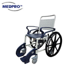MEDPRO™ Self-Propel Anti-rust Plastic Mobile Toilet Commode Chair with Wheels