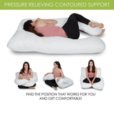 MEDPRO™ U-Shaped Pregnancy Pillow (Machine Washable Zipper Cover) - MEDPRO™ Medical Supplies