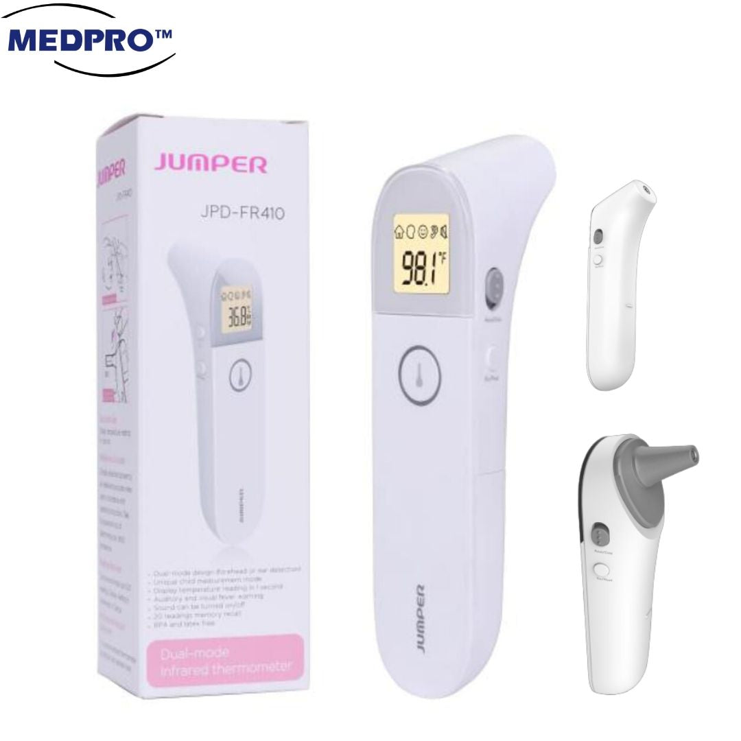 JUMPER Baby Thermometer Clinical Tested Digital Infrared Forehead and Ear  Thermometer Accurate Digital Thermometer with Fever Alarm Function for Kids  Toddler Children Adults CE and FDA Approved 