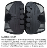 MEDPRO™ Adjustable Back Support Straps Waist Trimmer with Pulley System for Relief of Back Pain