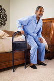 Sturdy & Adjustable Bed Rail Bar with Extra Foot Support & Bed Strap - MEDPRO™ Medical Supplies