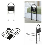 Sturdy & Adjustable Bed Rail Bar with Extra Foot Support & Bed Strap - MEDPRO™ Medical Supplies