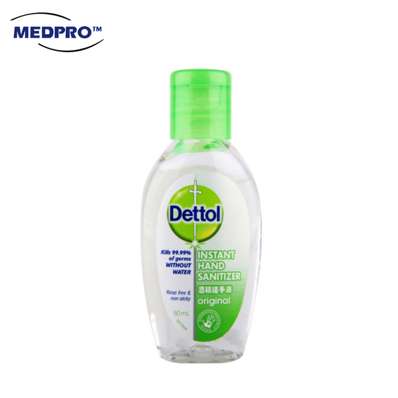 (2 Bottles) Dettol Instant Hand Sanitizer Gel Type 50mls - MEDPRO™ Medical Supplies