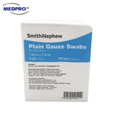 (100pcs/Pkt) S&N Non-Sterile Plain Gauze Swab 7.5cm x 7.5cm x 8ply