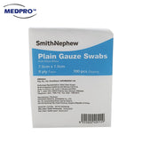 (100pcs/Pkt) S&N Non-Sterile Plain Gauze Swab 7.5cm x 7.5cm x 8ply