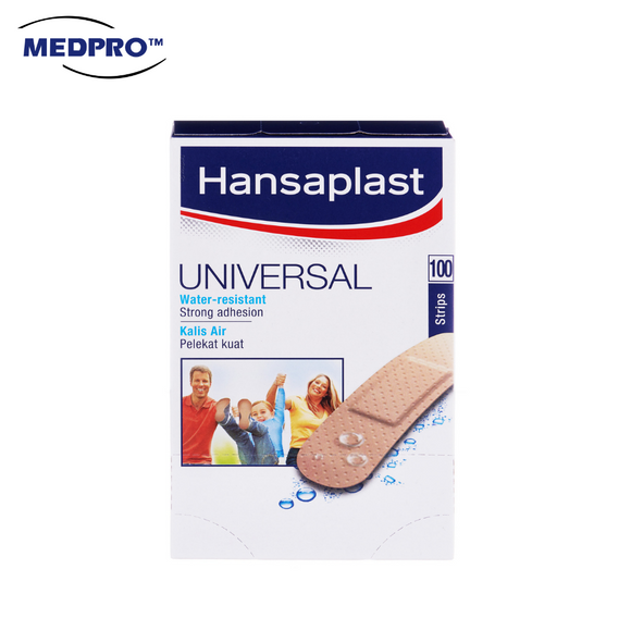(3 Boxes) Hansaplast Universal Water Resistant Plaster 100pcs/Box
