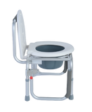 MEDPRO™ Aluminium Stationary Toilet Commode Chair with Elevated Hand Rails, Adjustable Height & Anti-slip Foot Base - MEDPRO™ Medical Supplies