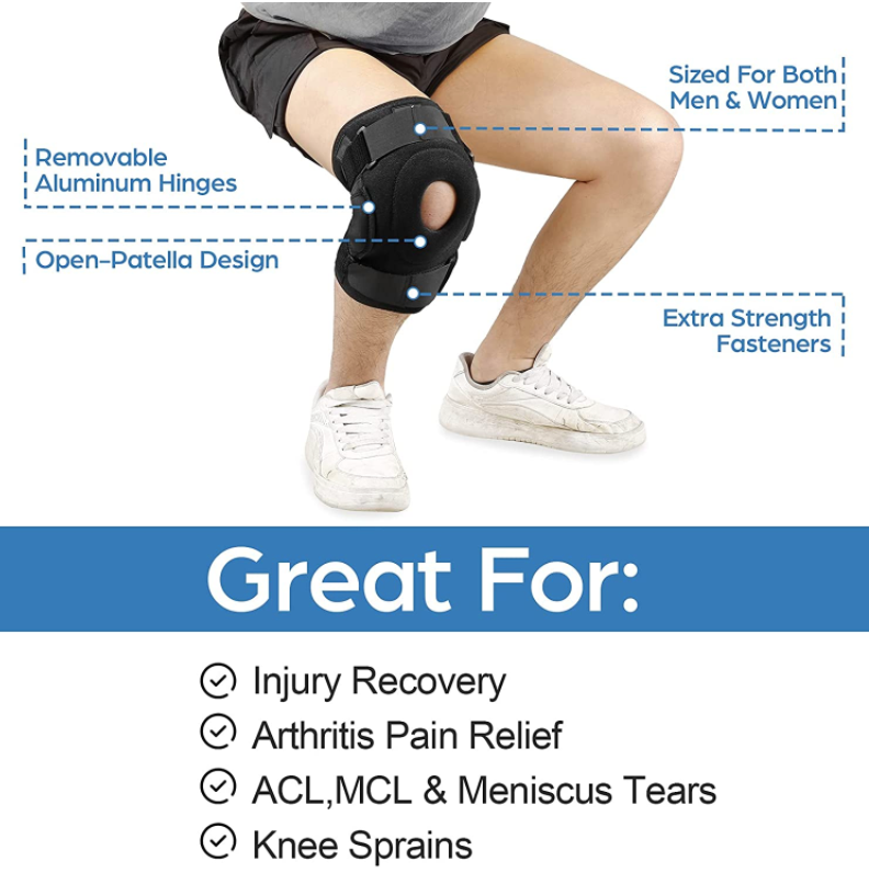 Post Surgery Open Knee Brace With Side Hinges & Dial Pin To Support Fr –  jjhealthcareproducts