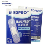 (5boxes) MEDPRO First-Aid Waterproof Transparent Breathable Plaster Band-Aid 20pcs/Box - MEDPRO™ Medical Supplies