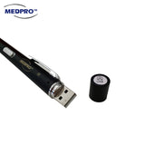 MEDPRO™ Dual Light USB Pen-Torch with Pupil & Ruler Gauge