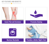 MEDPRO™ Pressure Relief & Machine Washable Patient Bed Heel Protector (1 Pair, 2 pcs) - MEDPRO™ Medical Supplies