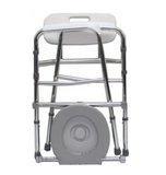 Aluminium Foldable Stationary Toilet Commode Chair - MEDPRO™ Medical Supplies