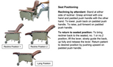 Mobile Geriatric Chair with Drop Down Armrest - MEDPRO™ Medical Supplies