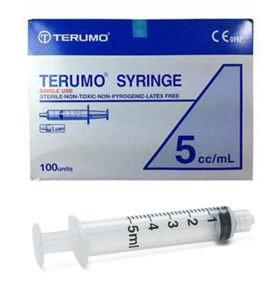 Terumo™ 3-Part 50mL Luer Lock Syringes
