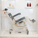 ShowerBuddy Roll-In Buddy Tilt in Space Mobile Commode
