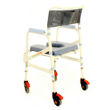 ShowerBuddy Foldable Mobile Shower Commode Chair SB7e