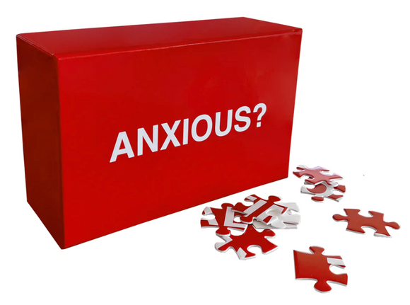 (100% AUTHENTIC, NO SPELLING ERRORS) WE'RE NOT REALLY STRANGERS ANXIETY PUZZLE