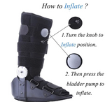 MEDPRO™ Short Air Compression Range of Motions Walker Boot For Ankle Fracture, Post-Operative Use following Achilles Tendon