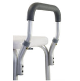 Toilet Shower Chair with Removable Backrest, Handle & Adjustable Height Legs - MEDPRO™ Medical Supplies