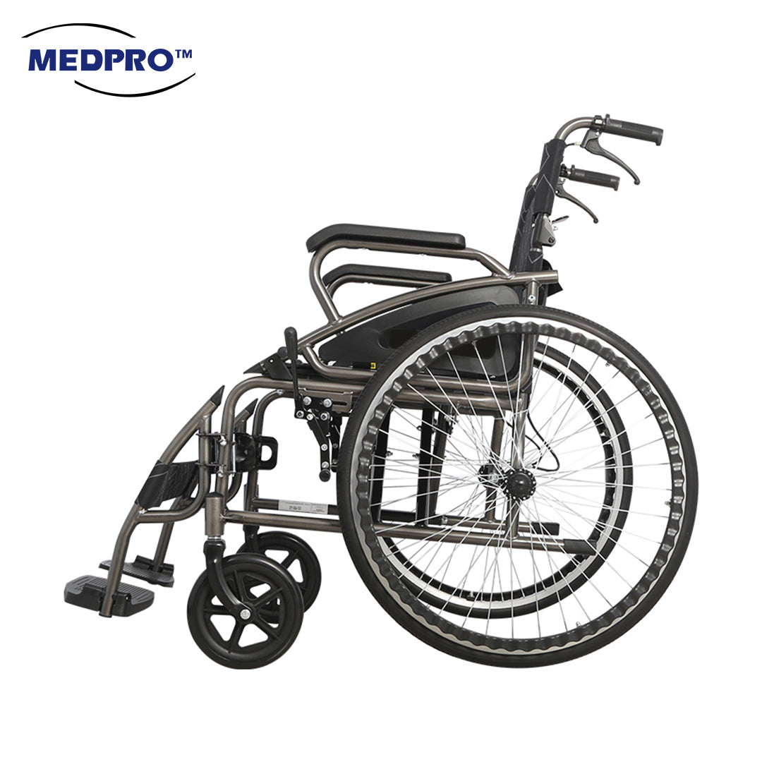 MEDPRO™ New Style Portable Wheel Chair with Foldable Backrest MEDPRO