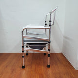 MEDPRO™ NEW Foldable Aluminium Stationary Toilet Commode