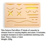 Suturing Skills Full Practice Kit with Pseudo Skin Structure (New Improved Version) - MEDPRO™ Medical Supplies