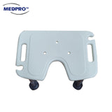 U-Shaped Toilet Shower Chair with Suction Base & Adjustable Height Legs