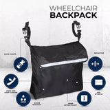 MEDPRO™ Large Capacity Black Wheelchair Backpack - MEDPRO™ Medical Supplies