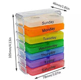 7 Days 4 Times Daily Medicine Storage Tablet Box with 28 compartments - MEDPRO™ Medical Supplies