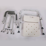 Toilet Shower Chair with Removable Backrest, Handle & Adjustable Height Legs - MEDPRO™ Medical Supplies