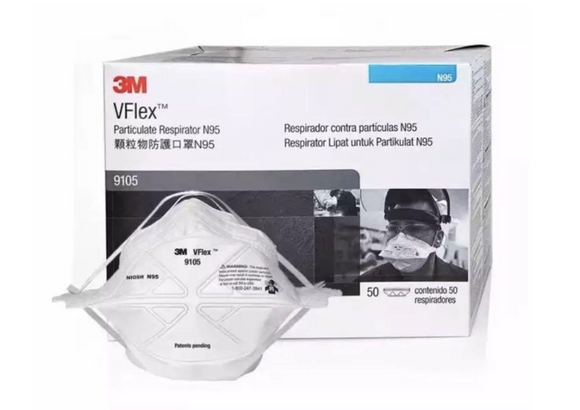 [EXP:04/2027] 3M™ VFLEX™ Particulate Respirator N95 Face Mask 9105™ (50pcs/box) MADE IN SINGAPORE 100% Product Authentication Process