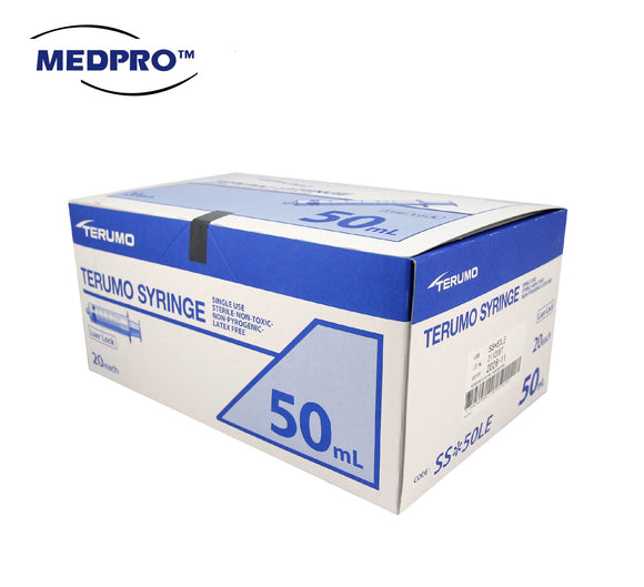 TERUMO Sterile Syringe 50ml Luer Lock (20pcs/Box)